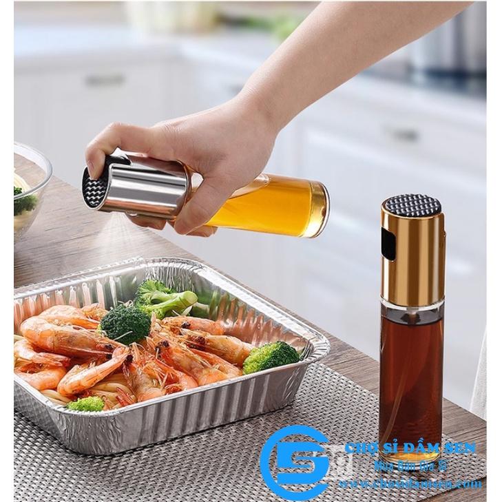 Bình Xịt Dầu Ăn Thủy Tinh, Chai Xịt Dầu Ăn Phun Sương Dùng Cho Nồi Chiên, Salad, Nướng – BAP G244-BinhXitDau