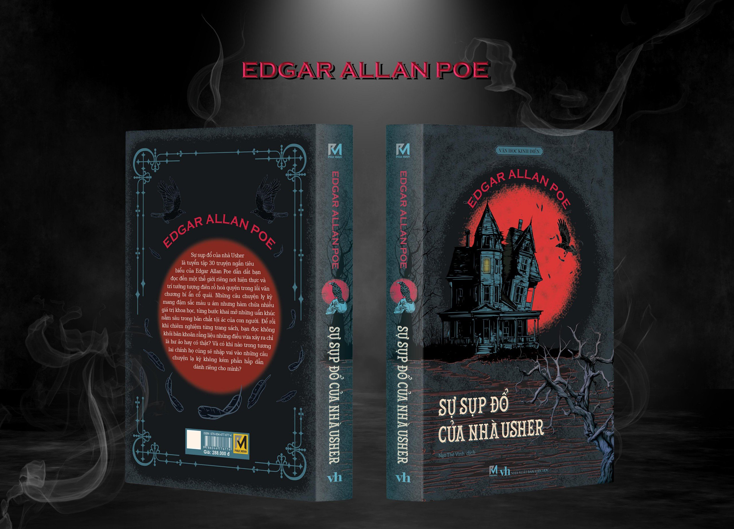 Sách - Sự Sụp Đổ Của Nhà Usher - Tuyển Tập Truyện Ngắn Kinh Dị - Edgar Allan Poe - Phuc Minh Books