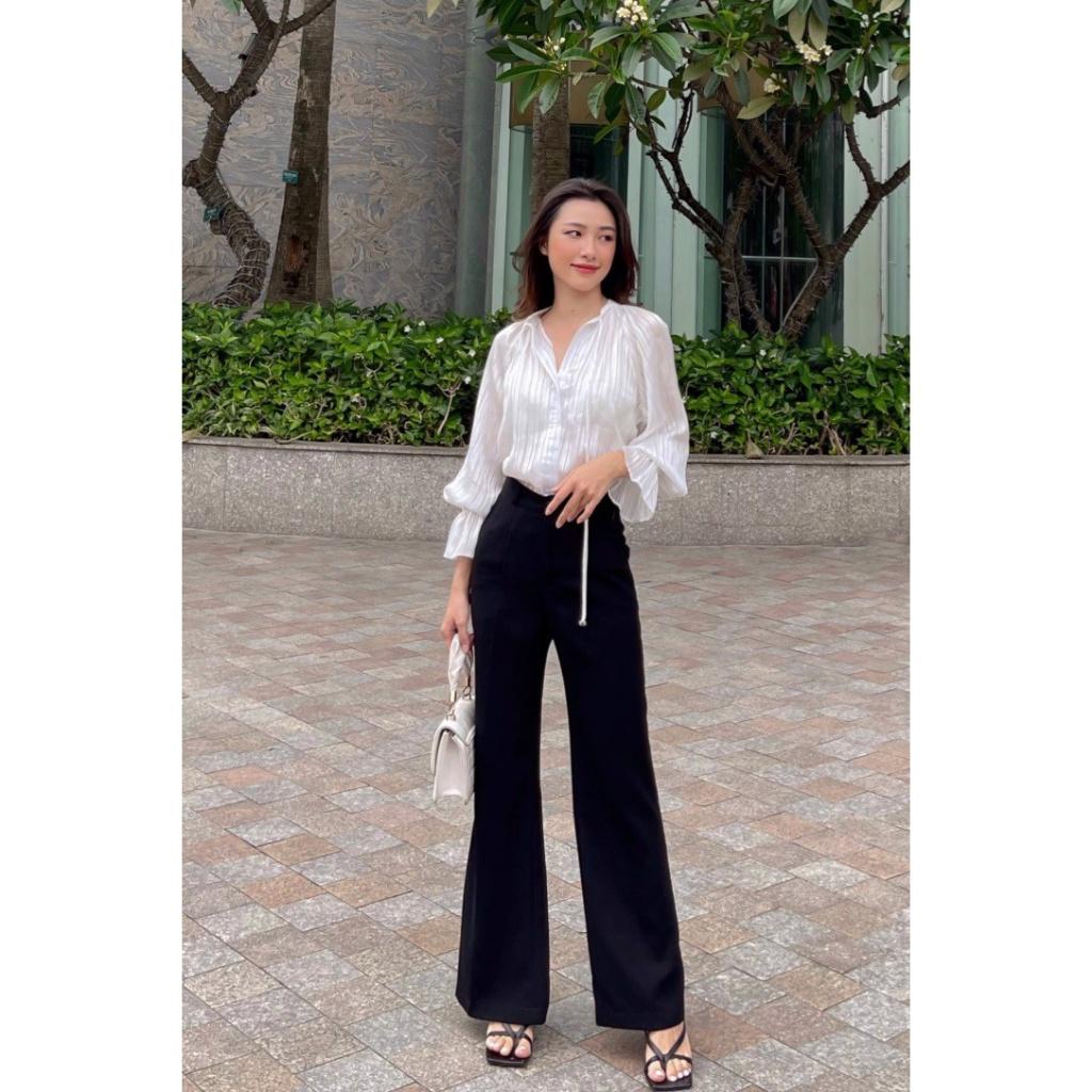 Quần tây ống loe màu đen