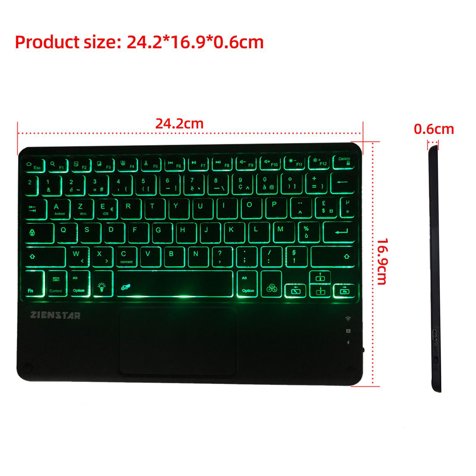 Bluetooth Wireless Keyboard with Touchpad Universal Compact for Phone Tablet