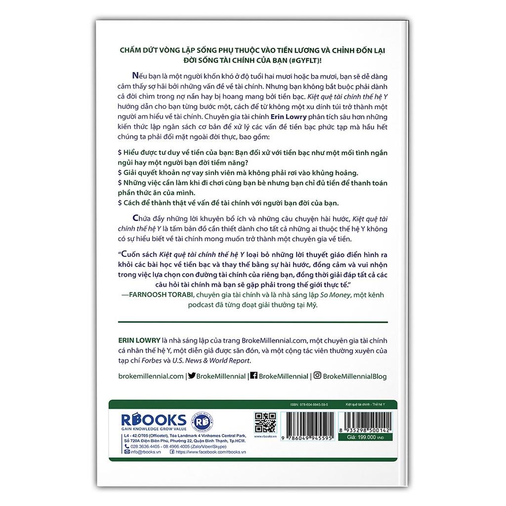 Sách - Kiệt Quệ Tài Chính Thế Hệ Y - Hãy Ngừng Sống Chật Vật Và Chỉnh Đốn Lại Đời Sống Tài Chính Của Bạn