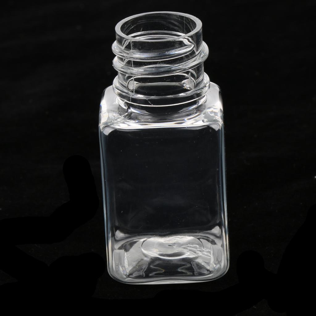 6pcs Transparent Refillable Empty Essential Oil Bottles Cosmetic Container Holder 10ml