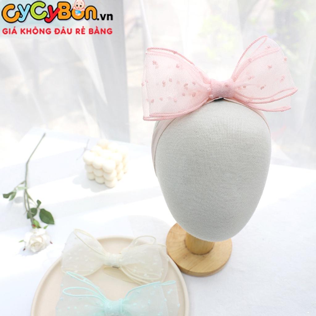 Băng Đô Turban Cho Bé Gái Nơ Đính Hạt Bông Thun Co Giãn Theo Cỡ Đầu Của Bé - Có 3 Màu Siêu Xinh Tha Hồ Diện Ạ !
