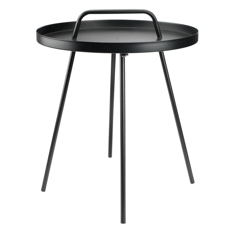 Bàn Ngoài Trời Idre Thép Sơn Tĩnh Điện Màu Đen JYSK (DK45XC52Cm)
