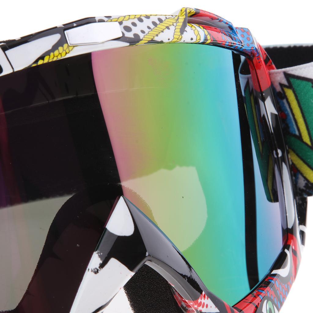 Fashionable Snowmobile Snowboard Goggles Racing Motocross Eyewear Colorful