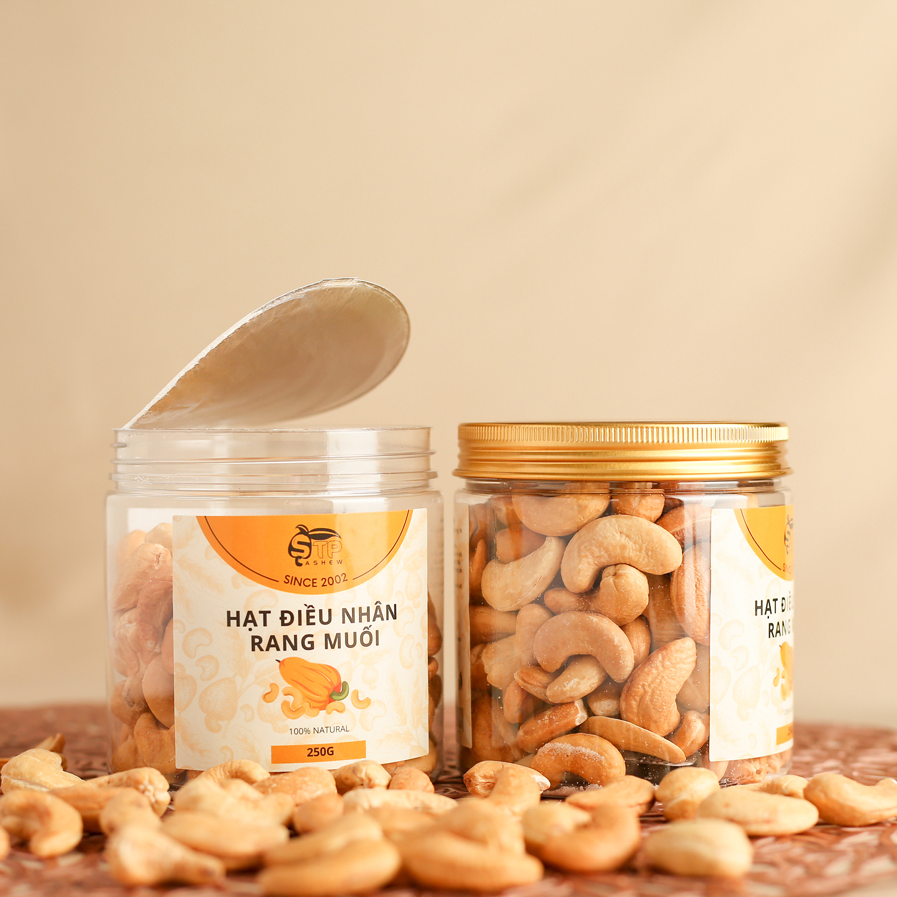Hạt Điều Nhân Rang Muối STP Food Hũ 500g – Hạt Điều Thơm Ngon, Giòn Béo, Giàu Dinh Dưỡng, Rất Tốt Cho Sức Khỏe
