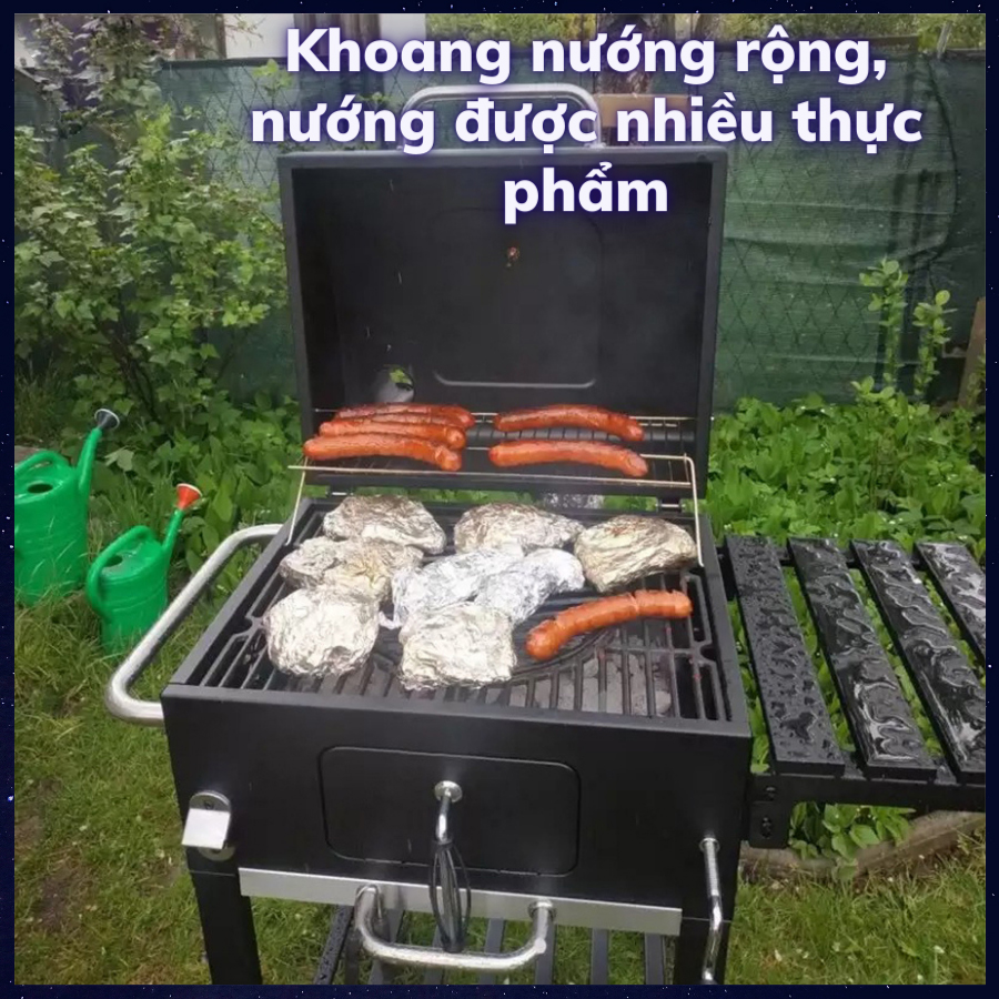 Bếp nướng than hoa ngoài trời Landmann LM11528, dùng gia đình, mang đi du lịch, kinh doanh nướng