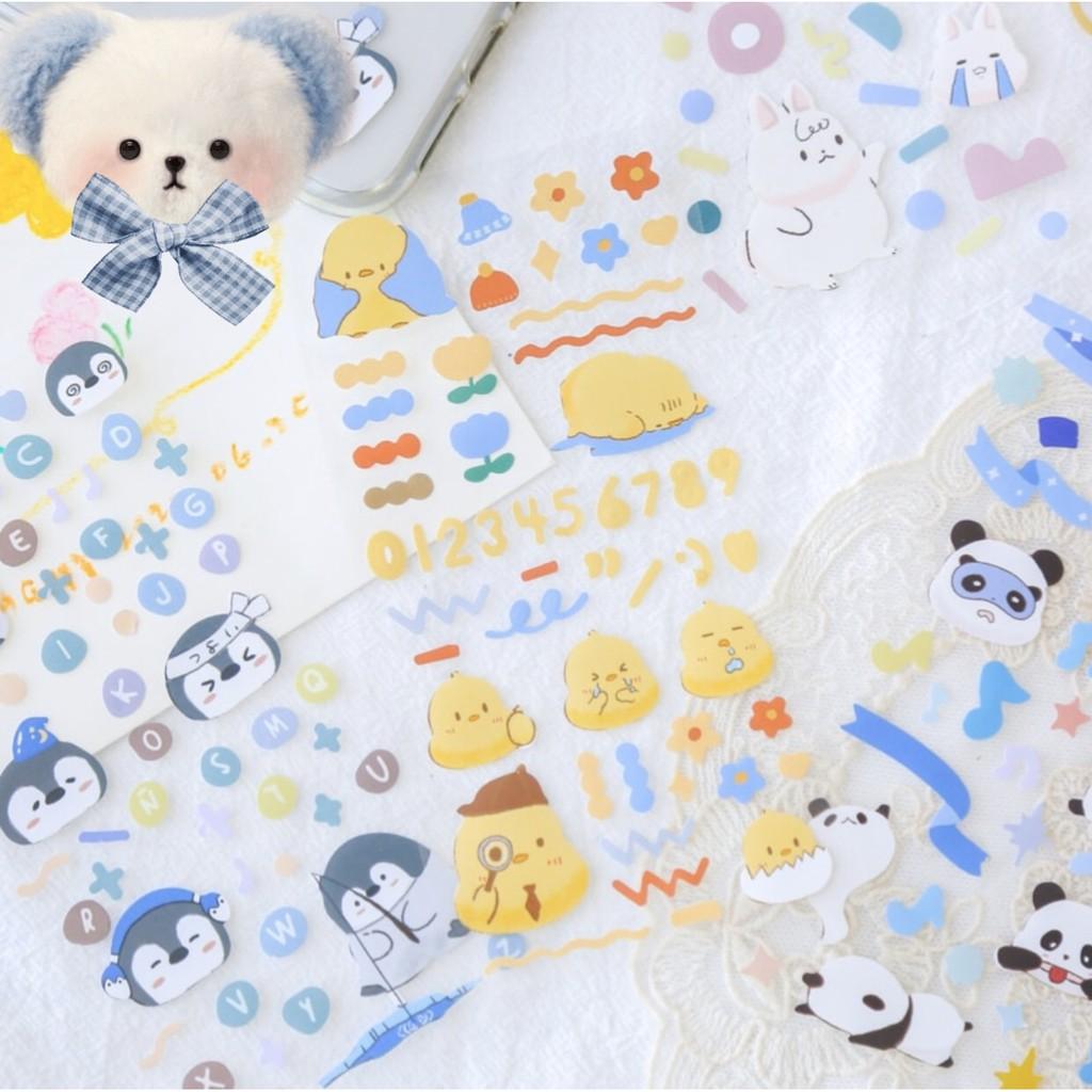 Sticker Miếng Dán Trang Trí Thiết Kế Họa Tiết Dễ Thương Với 4 Kiểu Tùy Chọn