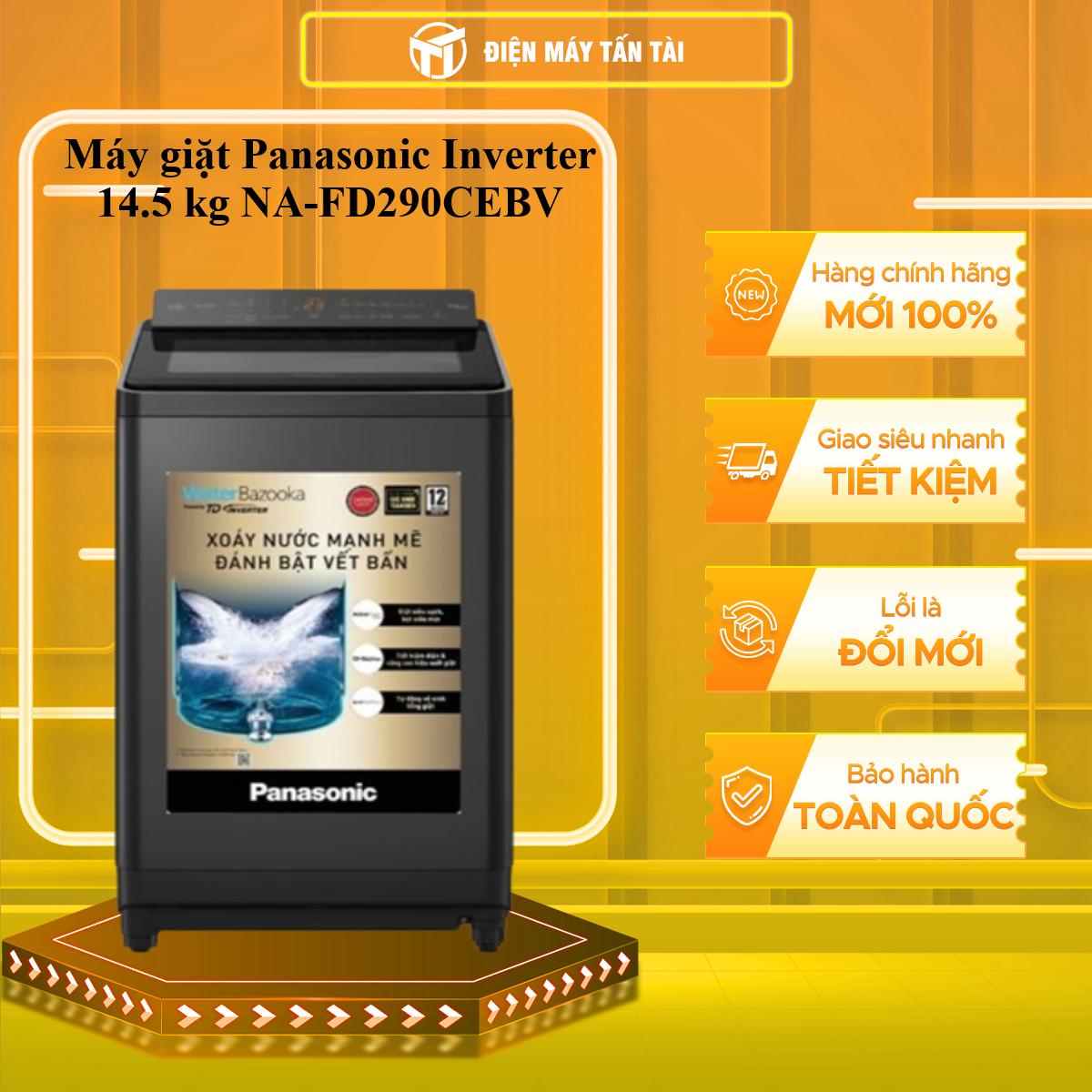 NA-FD290CEBV - Máy giặt Panasonic Inverter 14.5 kg HÀNG CHÍNH HÃNG