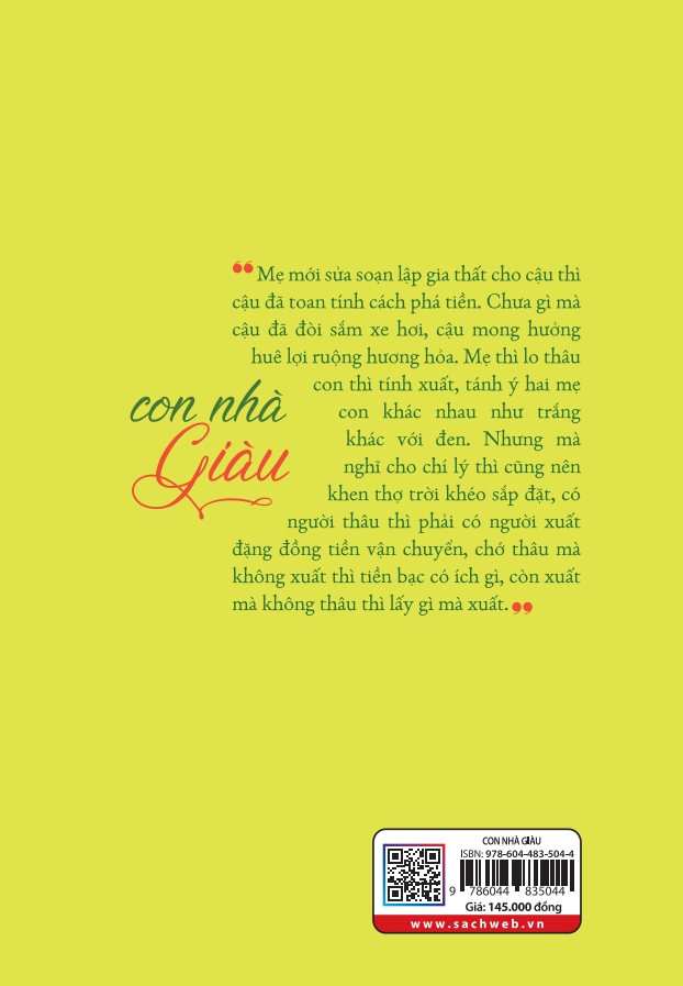 Sách Con nhà giàu (TB)