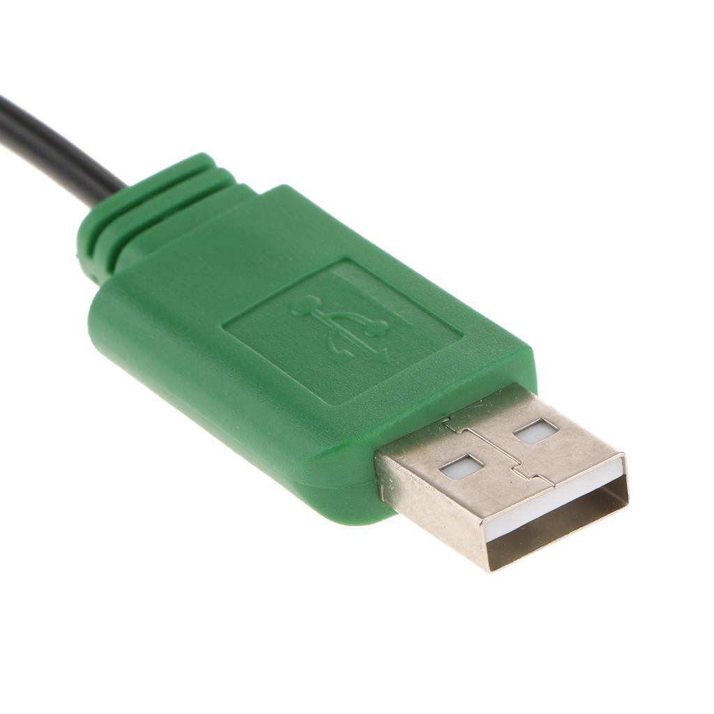 Desktop Computer  /off Reset Button Switch With Dual USB Blue