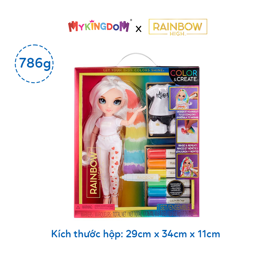 Đồ Chơi Rainbow High - Búp Bê Sáng Tạo Mắt Biếc RAINBOW HIGH 594123-EUC