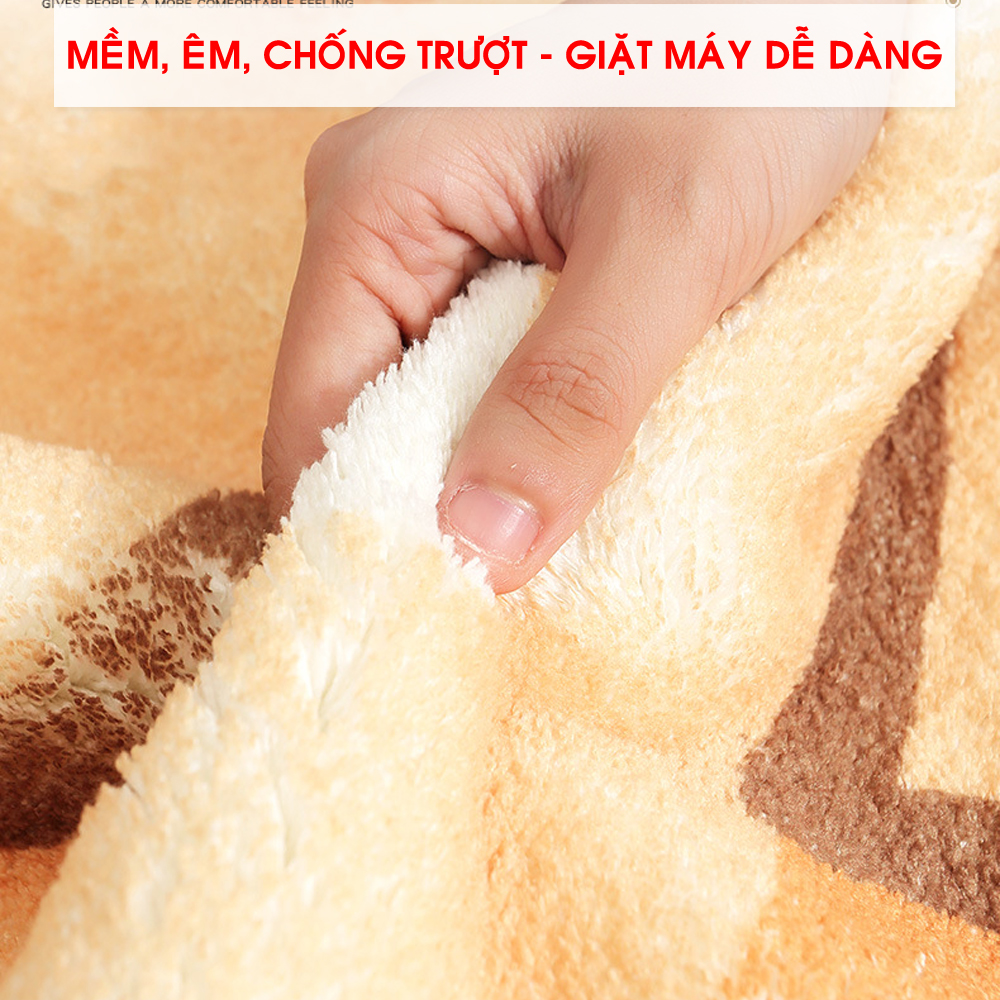 Thảm lông cừu trải sàn, trang trí nhà cửa, trải phòng ngủ hình động vật ngộ nghĩnh, KT 40x120cm