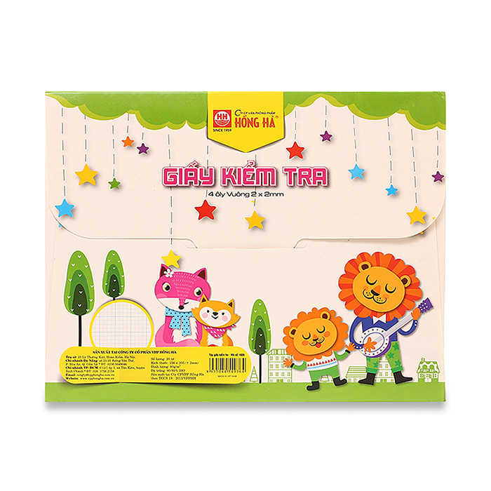 Giấy kiểm tra 4 ô ly Chibi 4934 (5 tập)