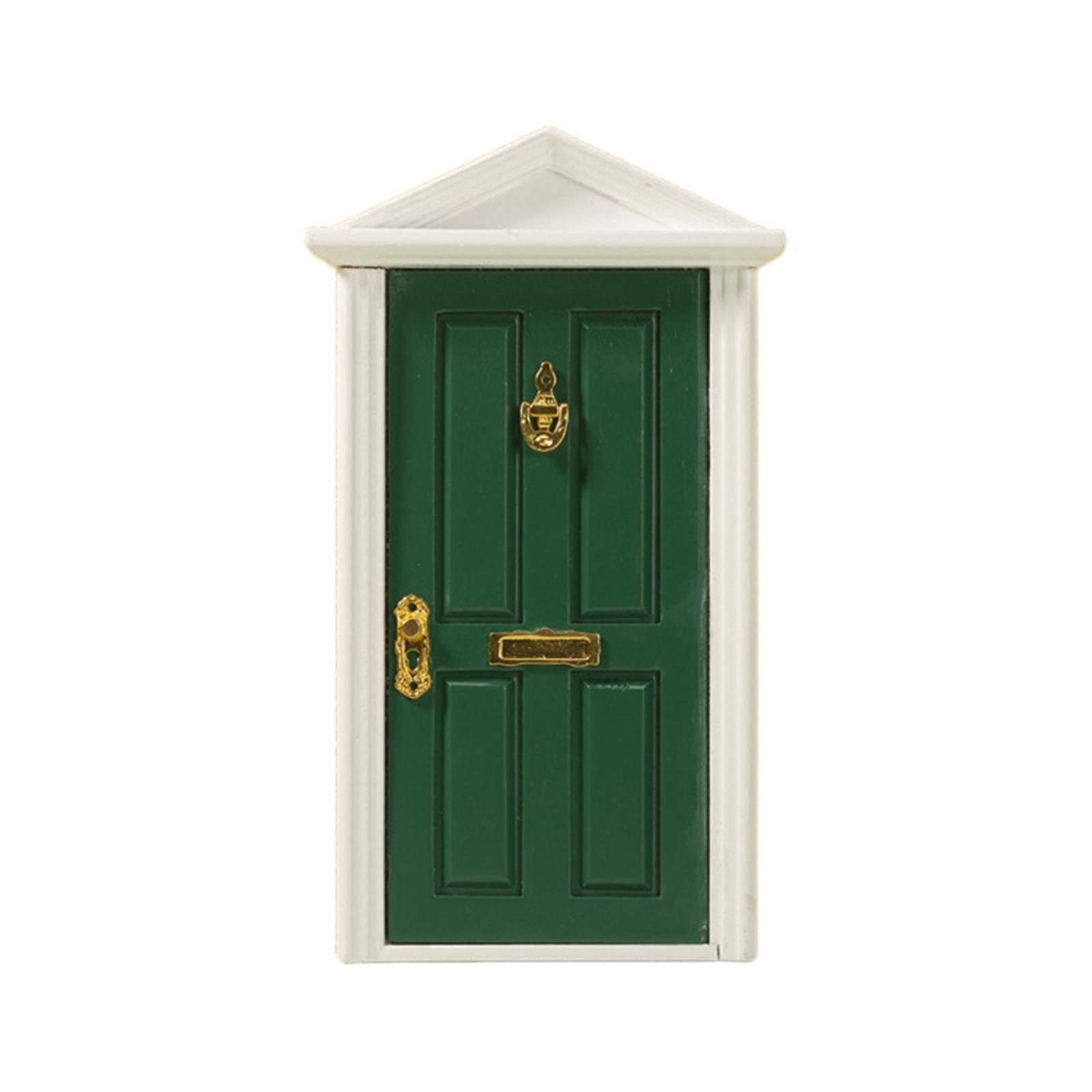 Mini Miniature Door 1:12 Dollhouse Fitments Simulation Dollhouse Furniture for Doll Ornament Kids Gifts Dolls House Accessories