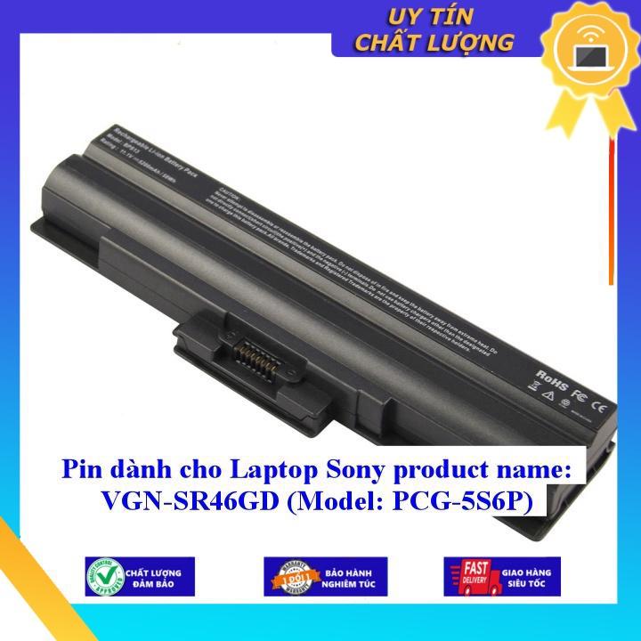 Pin dùng cho Laptop Sony VGN-SR46GD PCG-5S6P - Hàng Nhập Khẩu  MIBAT990