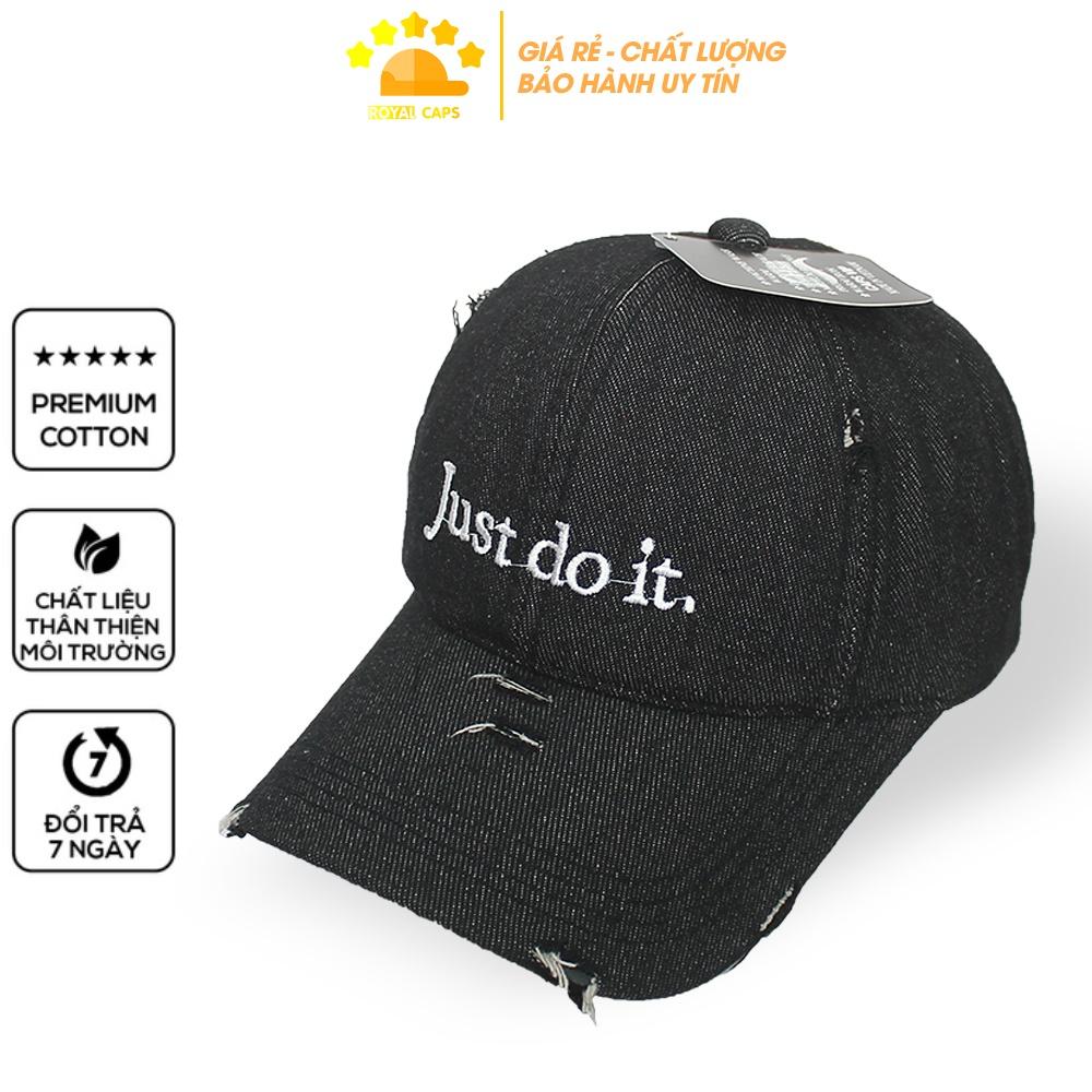 Mũ Lưỡi Trai Nón Lưỡi Trai Nón Kết Nam Nữ Jeans Just Do It Vải Denim