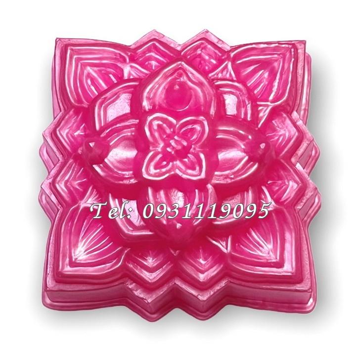 Khuôn rau câu trung thu hoa sen đá - Loại 10 cm – Mã số 1870