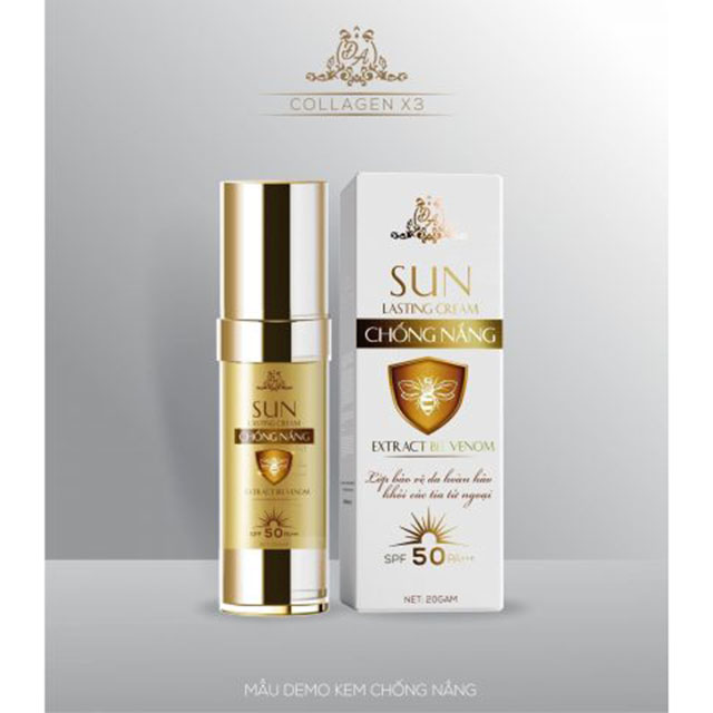 Kem Chống Nắng Sun Face Lasting Cream Collagen X3 Chiết Xuất Từ Nọc Ong