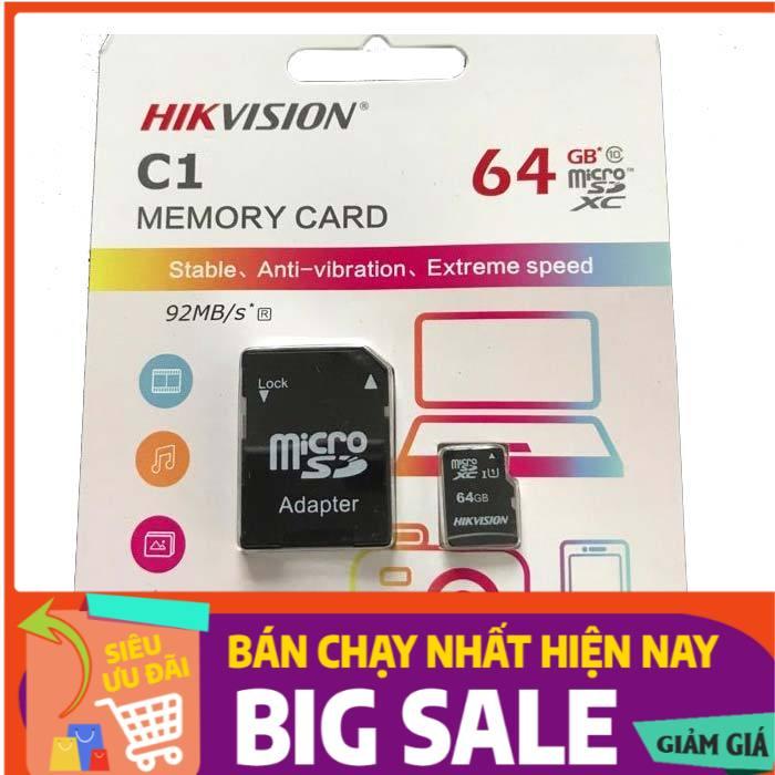 Thẻ nhớ 64GB HikvisionHS-TF-C1 - Hàng chính hãng