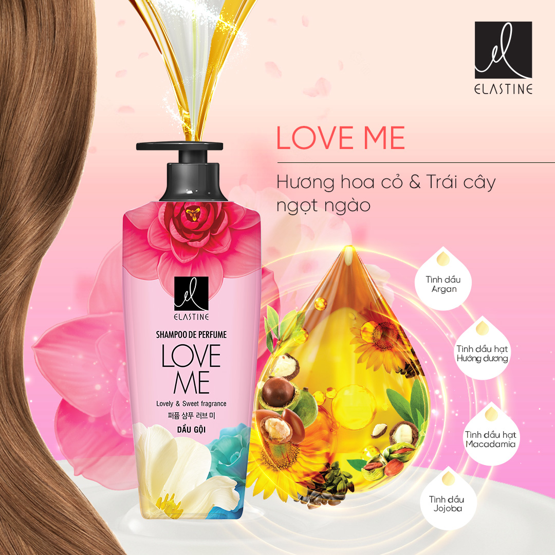 Dầu gội Elastine De Perfume hương nước hoa 600ml