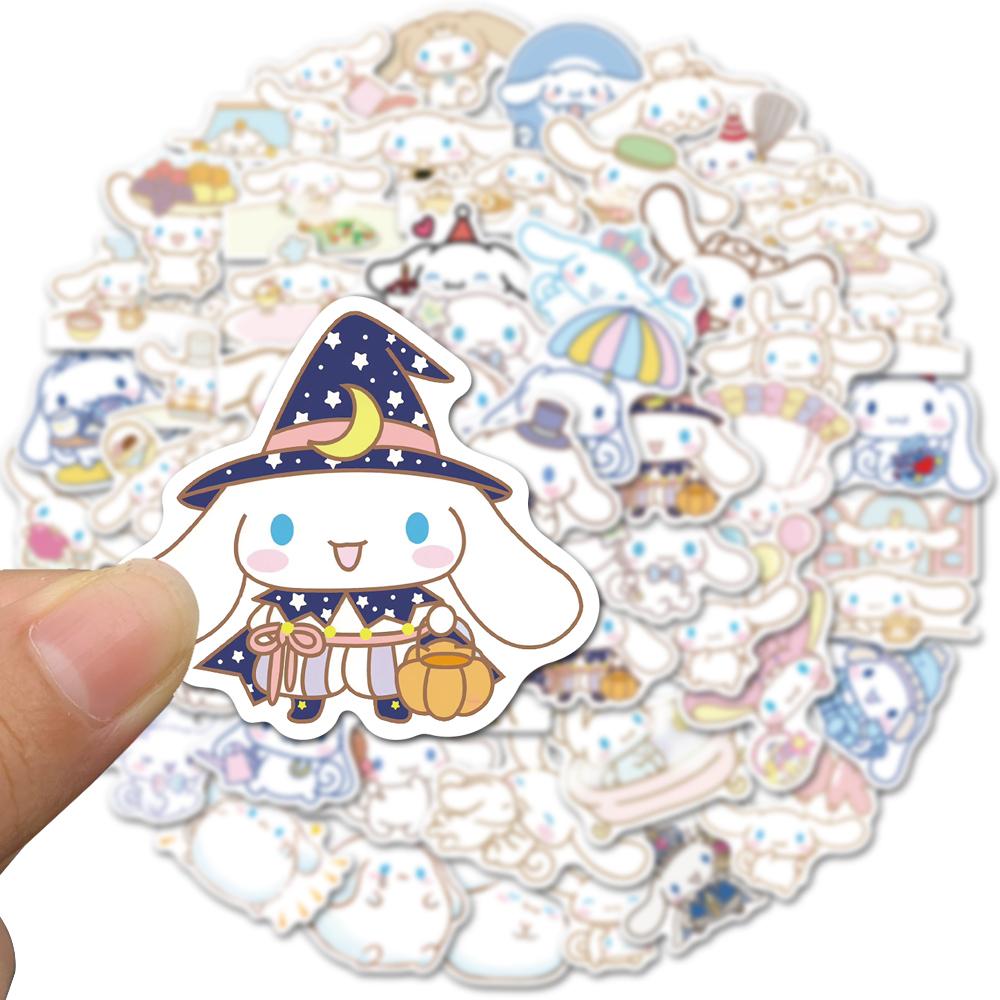 Sticker chó cinnamoroll hoạt hình cute trang trí mũ bảo hiểm, guitar, ukulele, điện thoại, sổ tay, laptop-mẫu S18