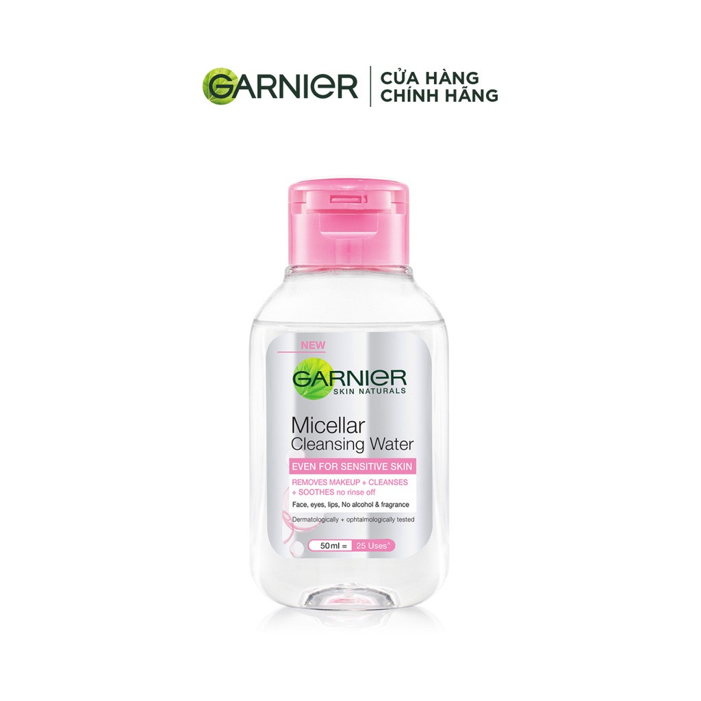 [GARNIER] Nước Tẩy Trang Làm Sạch Sâu Và Dịu Nhẹ Dành Cho Da Nhạy Cảm Micellar Water For Sensitive Skin 400/125/50ml