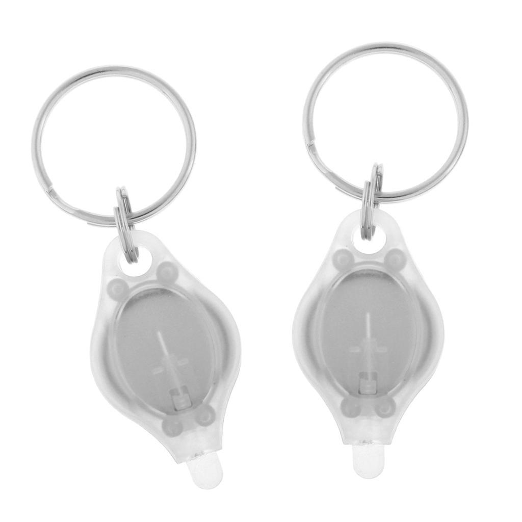 1 piece Outdoor Mini LED Flashlight UV Torch Light Keychain Ring