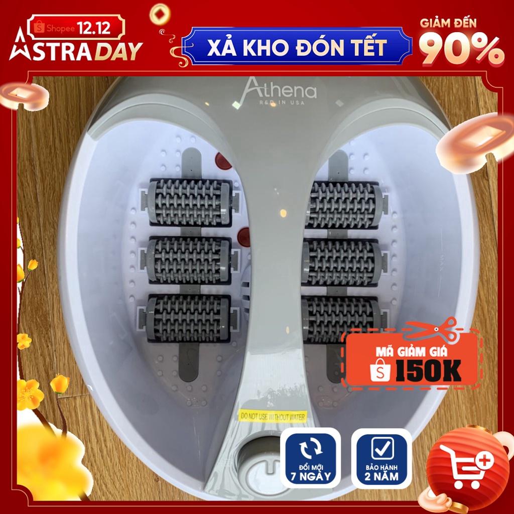 [Hàng Chính Hãng - BH 2 Năm]Bồn ngâm chân massage hồng ngoại Athena FB200 Công nghệ Mỹ USA