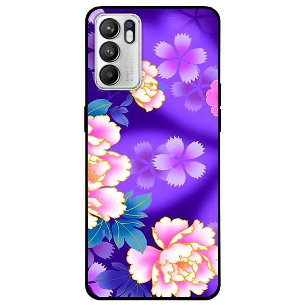 Ốp lưng dành cho Oppo Reno 6 - Reno 6 5G - Reno 6Z 5G - Hoa Ánh Tím