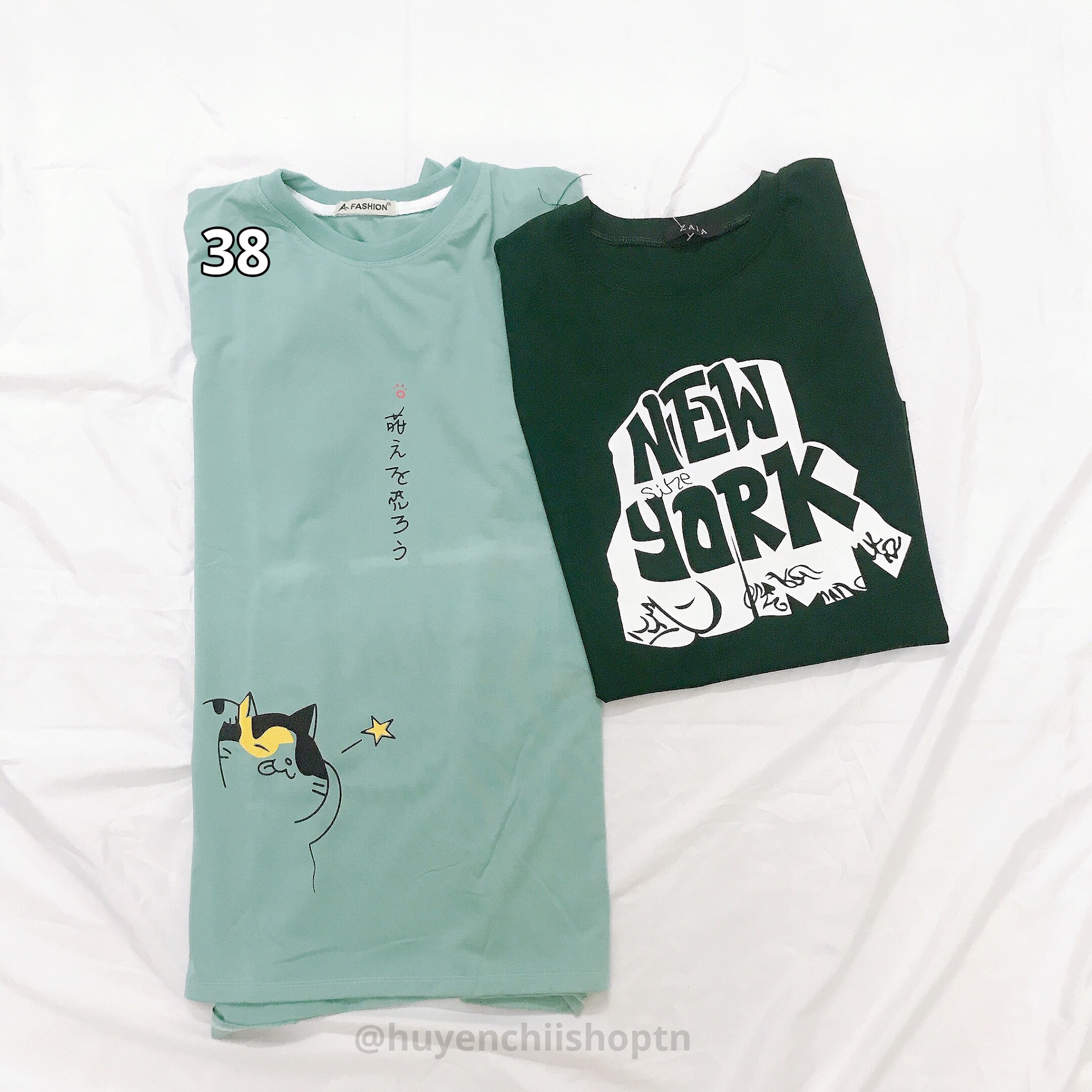 Combo 3 áo phông unisex tay lỡ form rộng in hình mẫu NGẪU NHIÊN Huyền Chii shop