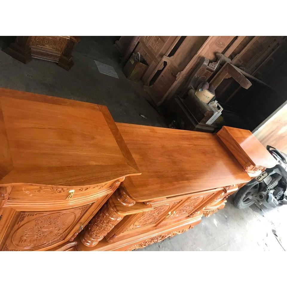 kệ tivi phòng khách cột nho gỗ gõ đỏ