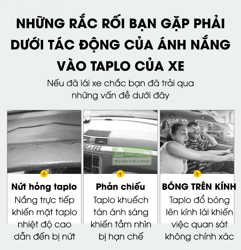 Thảm taplo xe ô tô da carbon Tâm Luân chống nắng và chống nóng không thấm nước (26 dòng xe - đời xe)