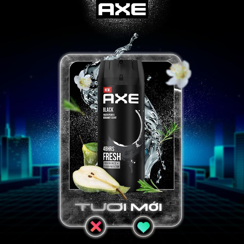 Xịt khử mùi toàn thân cho nam Axe Dark Temptation 135ml