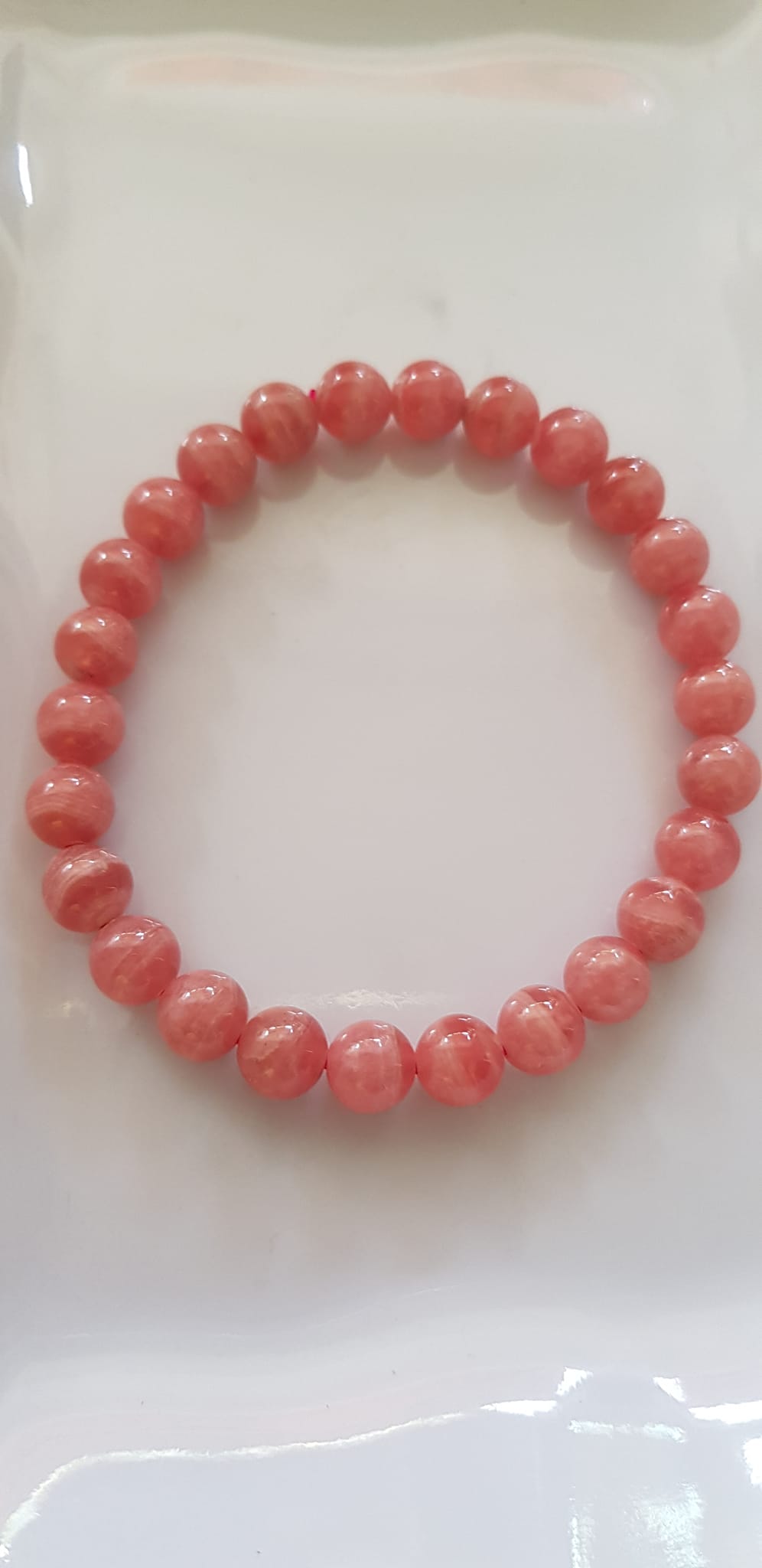 Vòng tay phong thủy Đá Đào Hoa tự nhiên Mới Đẹp AAA hạt tròn size 8mm Màu Hồng tươi bóng đẹp Nữ mệnh hỏa, mệnh thổ ạ Công dụng may mắn, tài lộc, tốt sức khỏe, xinh đẹp tay ạ