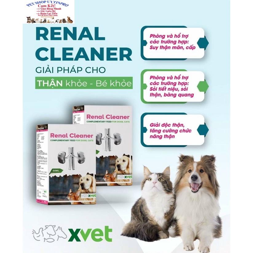 RENAL CLEANER Giải quyết các vấn đề về thận nhanh chóng và hiệu quả Trên thú cưng Chó mèo Chai 50ml Nhập khẩu từ Đức