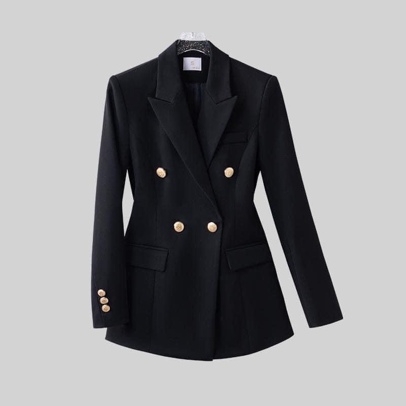 Áo khoác blazer 2 lớp thanh lịch có đệm vai form áo siêu đẹp
