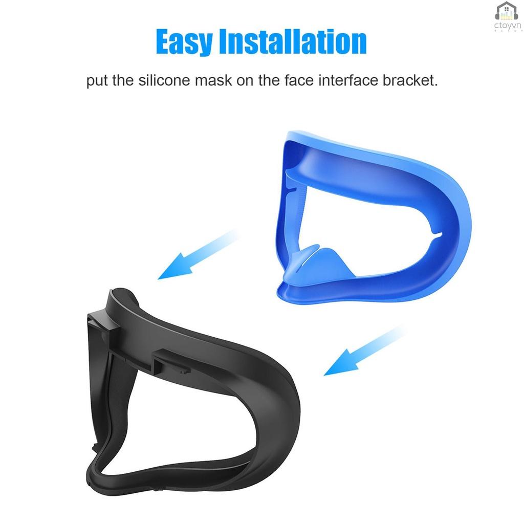 Vỏ bọc mặt nạ mắt bằng silicon chống mồ hôi thay thế cho Oculus Quest 2