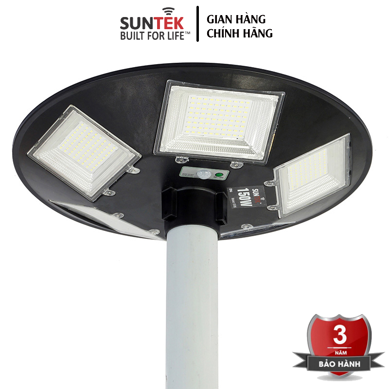 Đèn Sân Vườn Năng Lượng Mặt Trời SUNTEK SV06 Garden Solar Light 150W - Chiếu sáng 30 giờ liên tục | Tự động Bật/Tắt | Điều khiển Từ xa | Chống Nước/Bụi | Tuổi thọ đèn LED 50.000 giờ - Hàng Chính Hãng | Bảo hành 3 năm