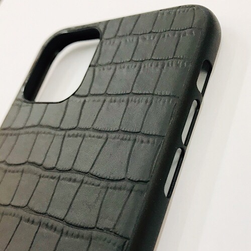 Ốp lưng cho iPhone 11 Pro (5.8") hiệu G-Case Dark Leather Alligator mỏng 1 mm - Hàng nhập khẩu