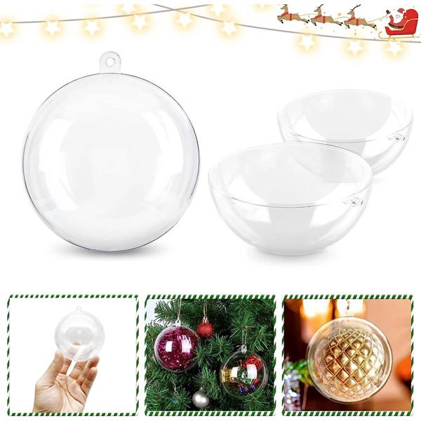 Trái Châu Trong Dạng Ghép 8 cm - Trang Trí Giáng Sinh - Vinacraft