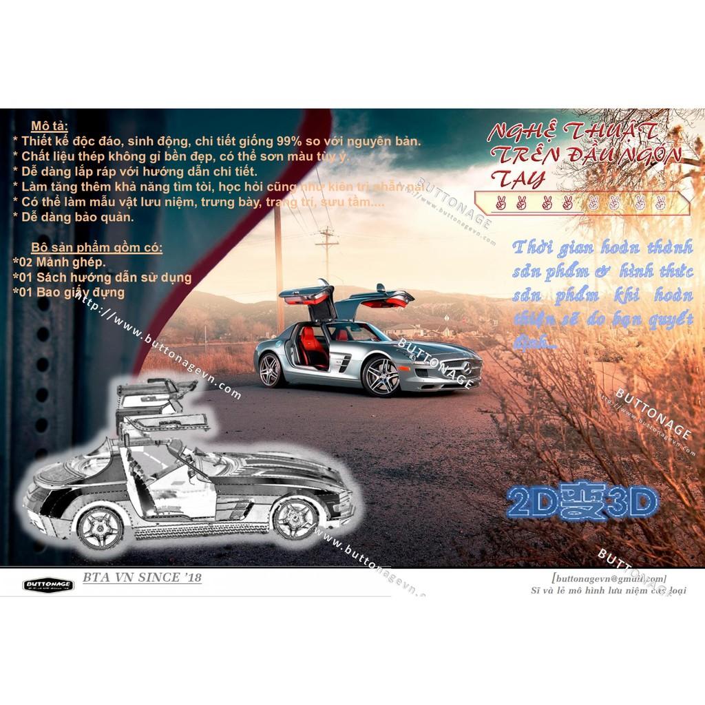 Mô Hình Lắp Ráp 3d Siêu Xe Mercedes SLS