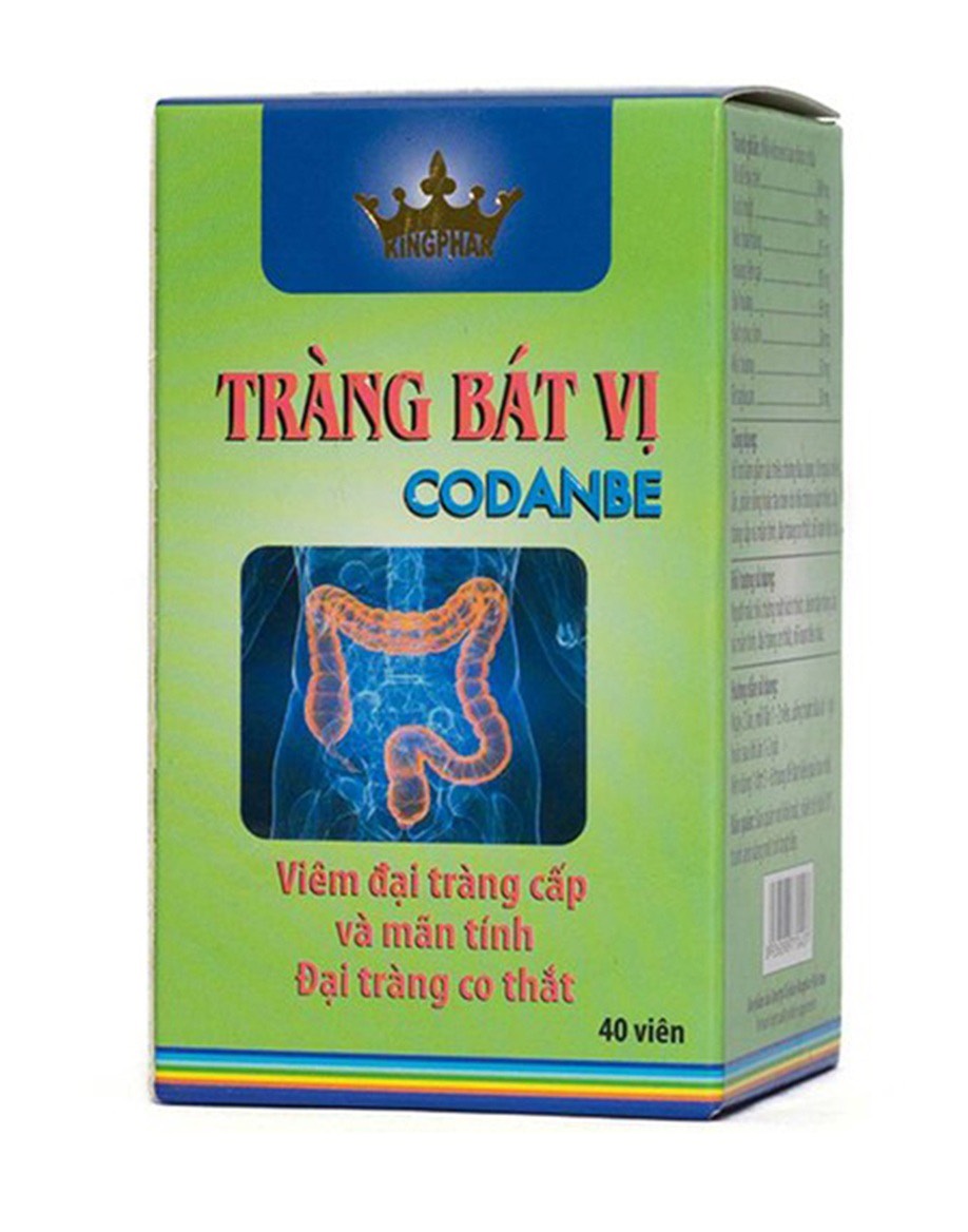 TRÀNG BÁT VỊ CODANBE Kingphar - Hộp 40 Viên - Hỗ trợ Viên đại tràng cấp và mãn tính, đại tràng co thắt