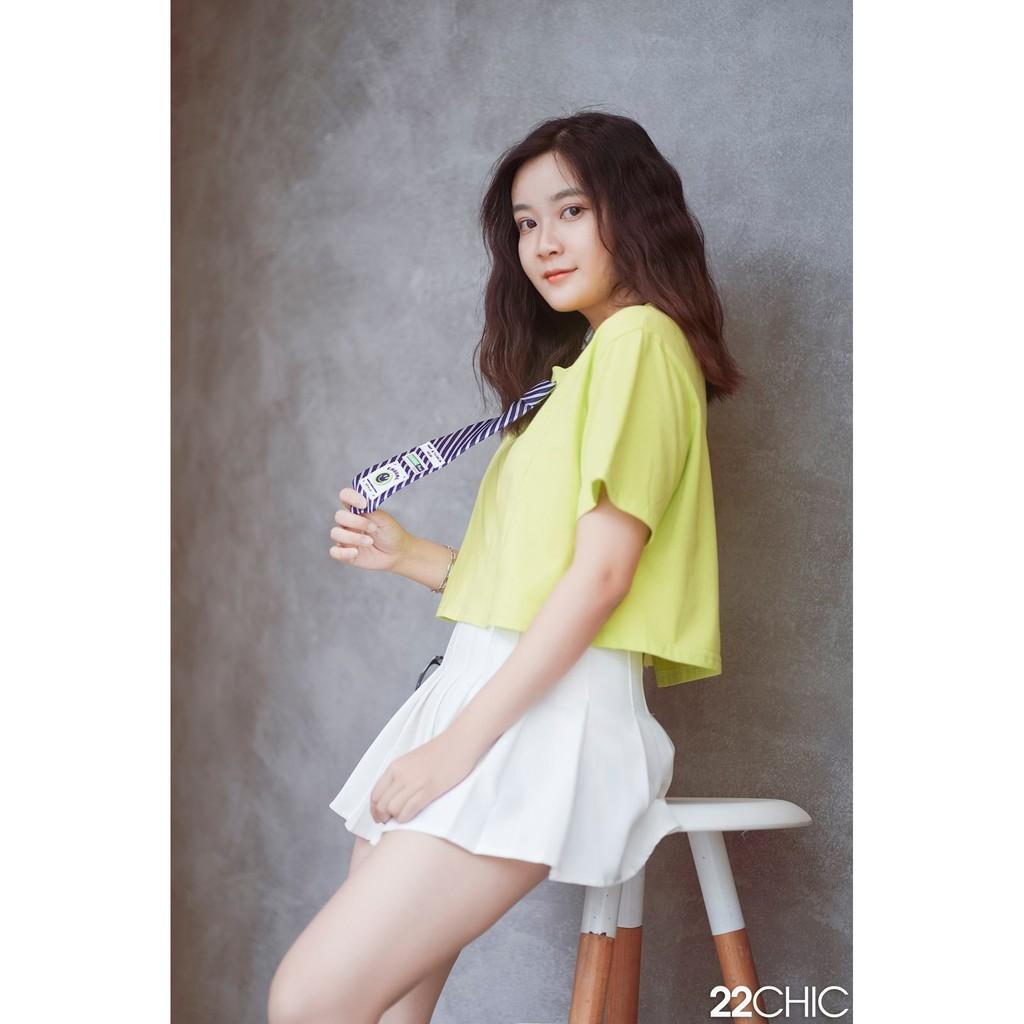 Chân váy tennis cao cấp có lớp lót bên trong - 22CHIC