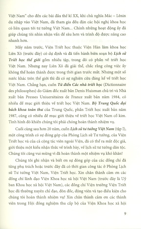 Lịch Sử Tư Tưởng Việt Nam - Tập 1