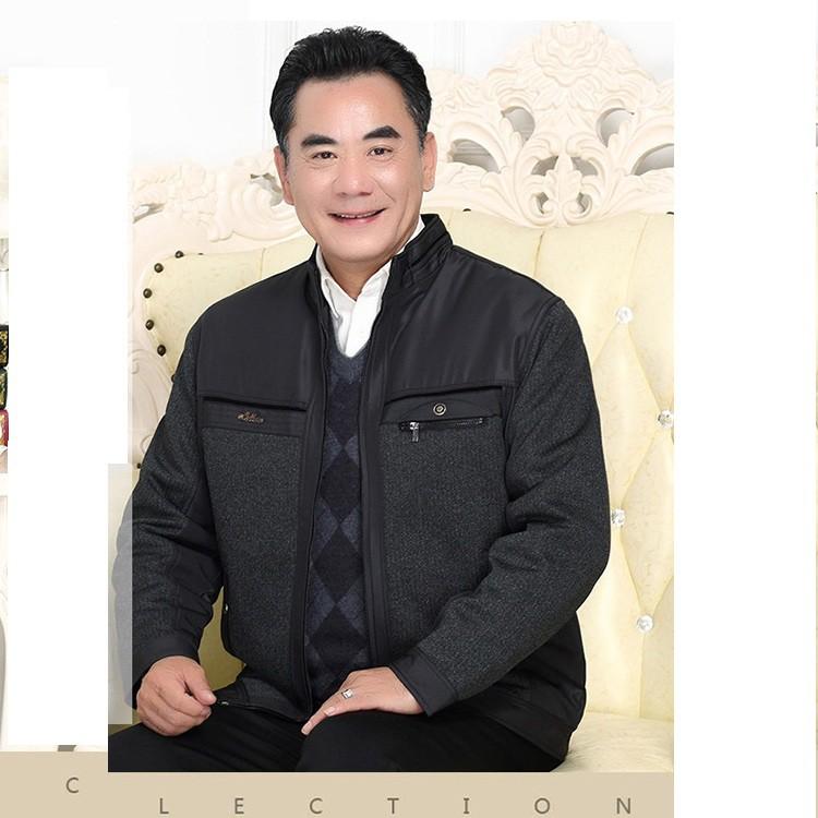 Áo khoác lót lông cho ông già - chữ