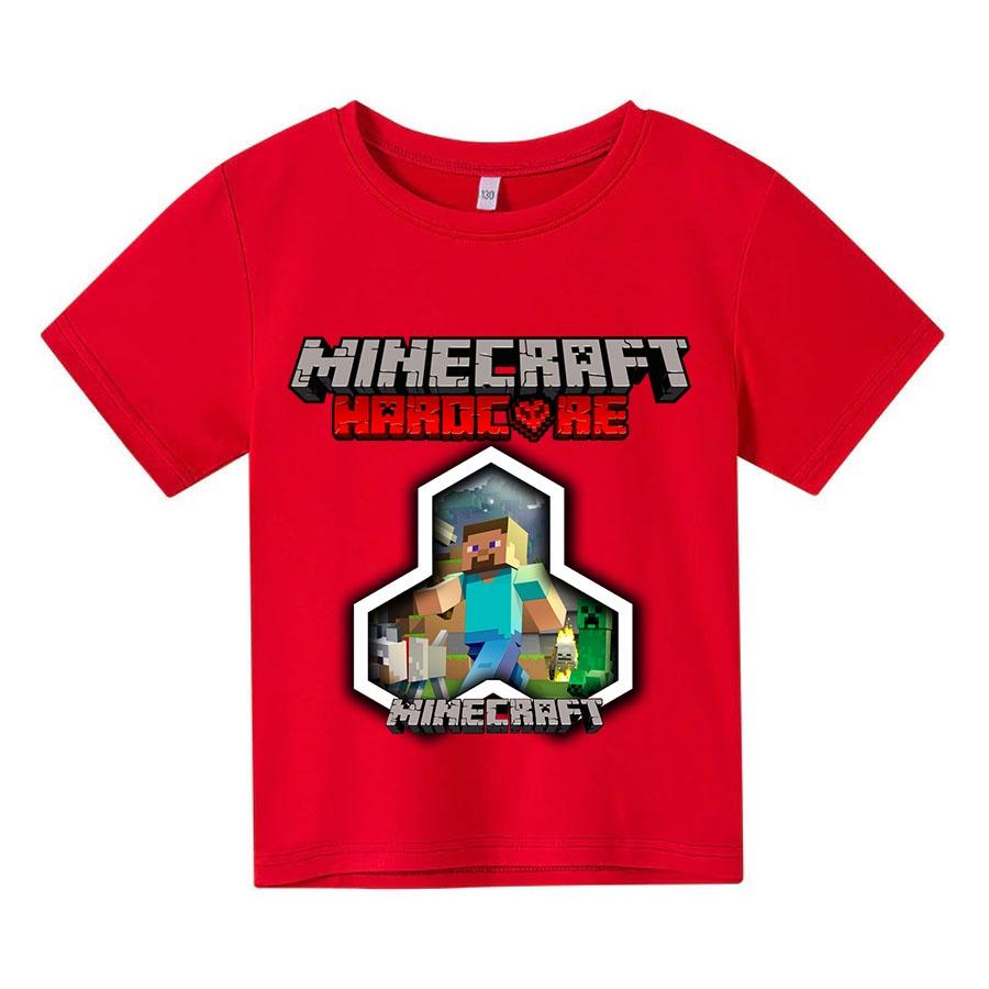 Áo thun trẻ em minecraft 2 Có size người lớn, King Cotton