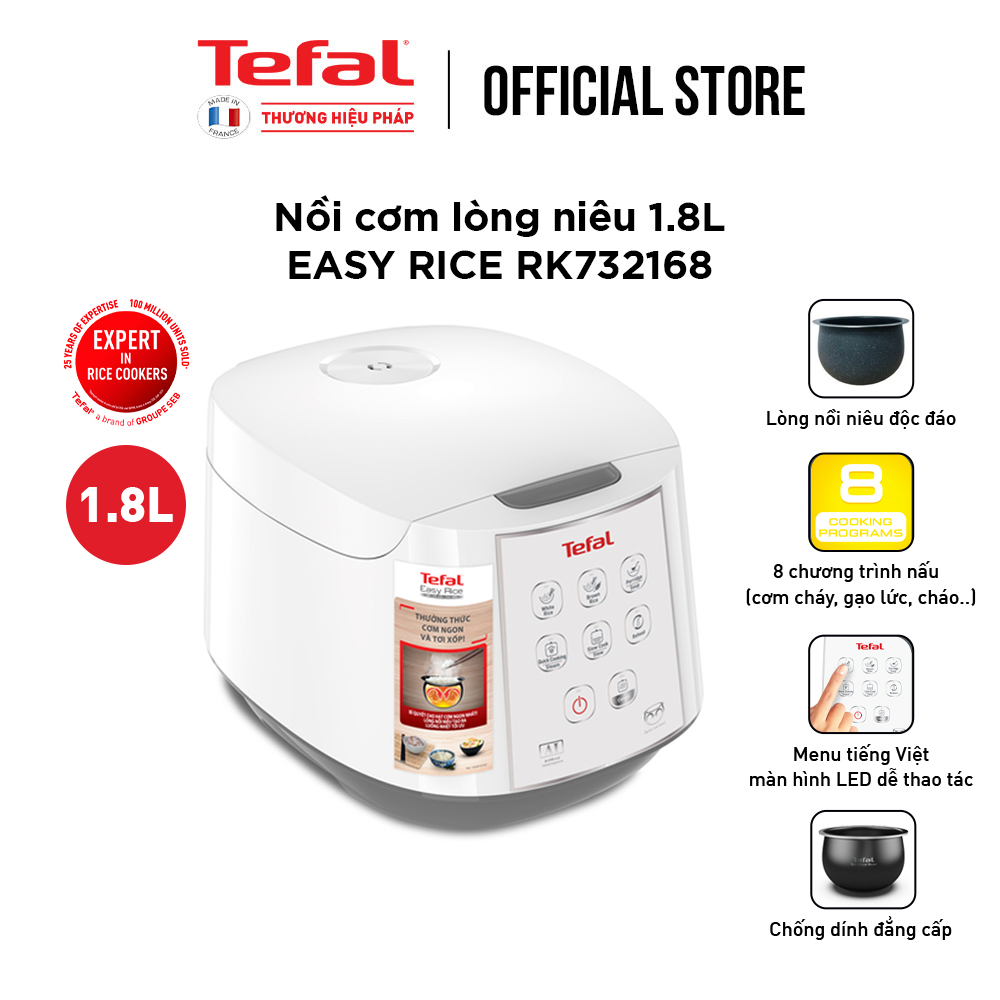 Nồi cơm điện từ Tefal RK732168 1.8L - 750W - Hàng chính hãng