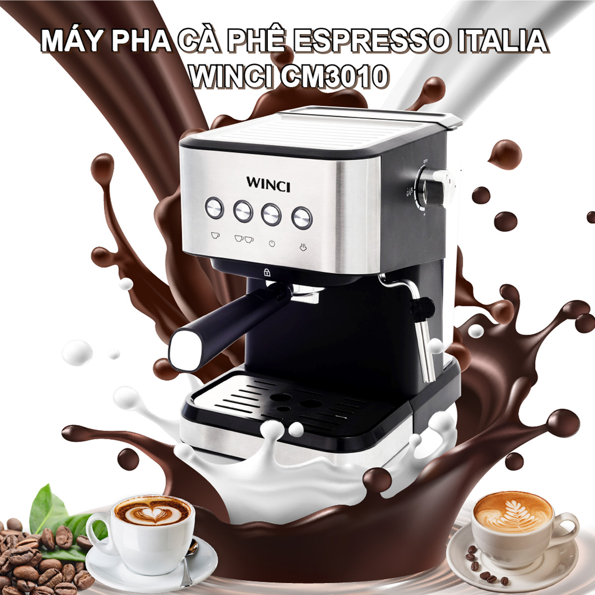Máy pha cafe tự động Espresso Winci-3010, Hàng Chính Hãng