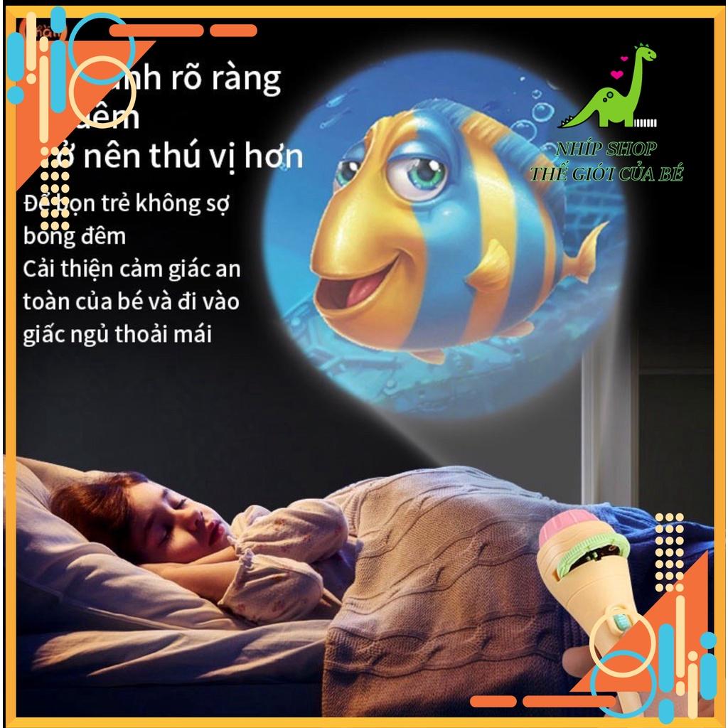 Đèn Pin chiếu hình 10 chủ đề 80 hình cho bé